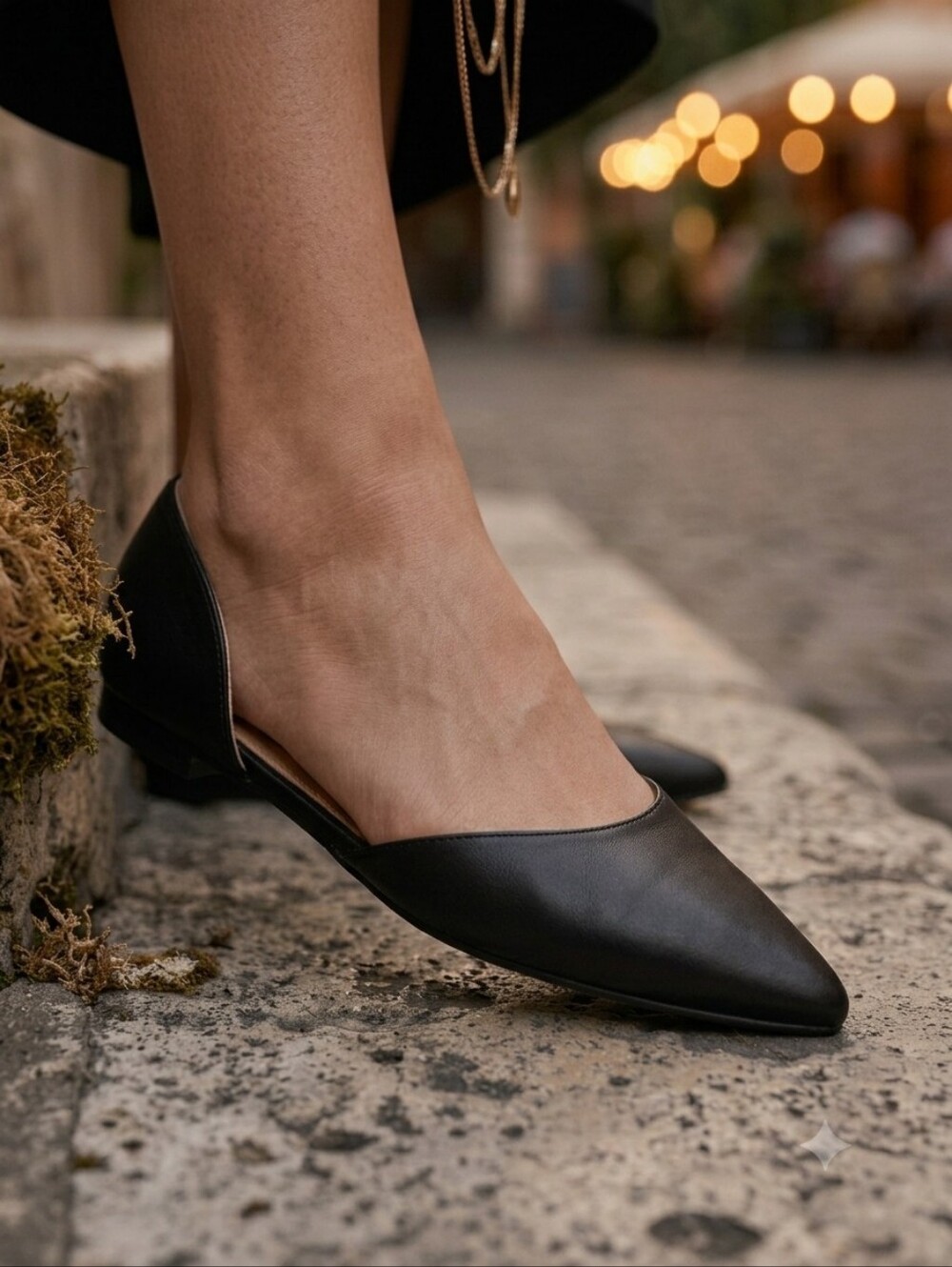 Journee Collection Cortni Black Flats 11 WIDE!